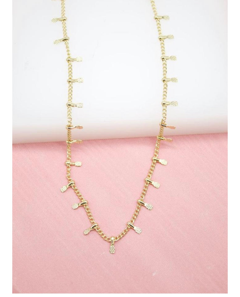18K Gold Filled Dainty Fringe Choker Chain