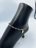 18K Gold Filled Evil Eye Charm Anklet