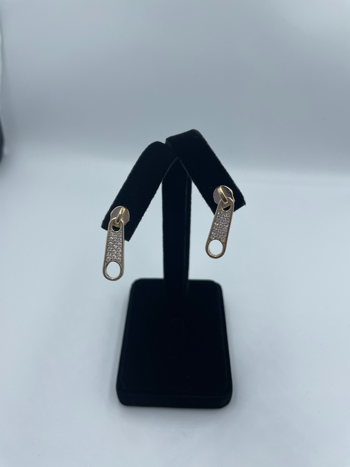 18K Gold Filled Zipper Studs