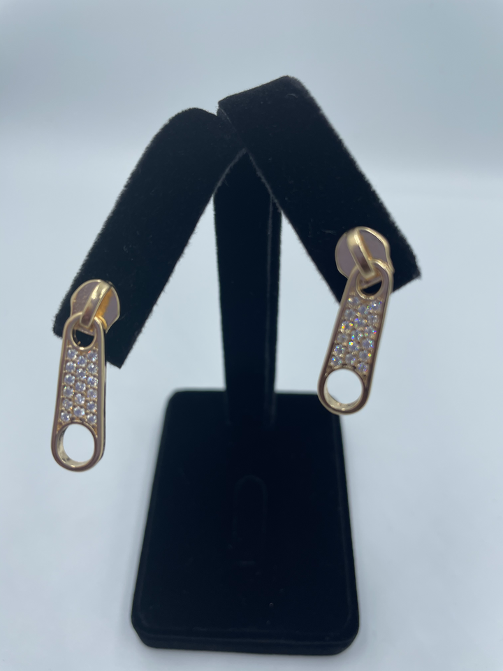 18K Gold Filled Zipper Studs