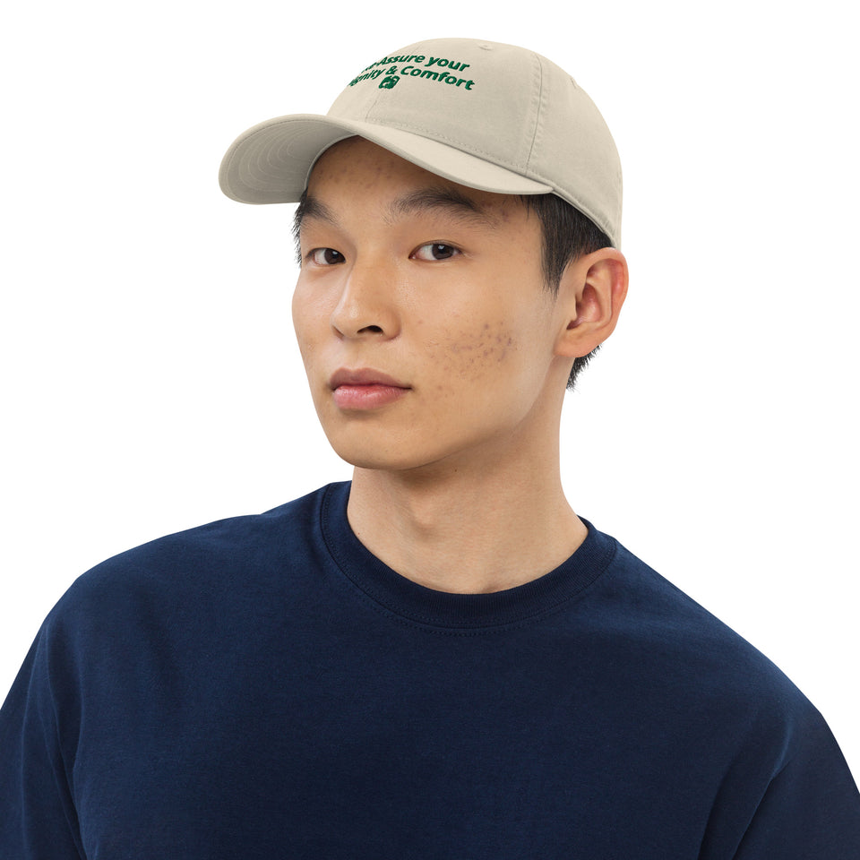 Re-assure center Organic dad hat