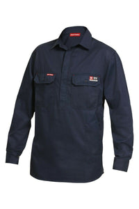 Mens Hard Yakka Protect Shieldtec Fire Resistant Hi-Vis Work Shirt Safety Y04250