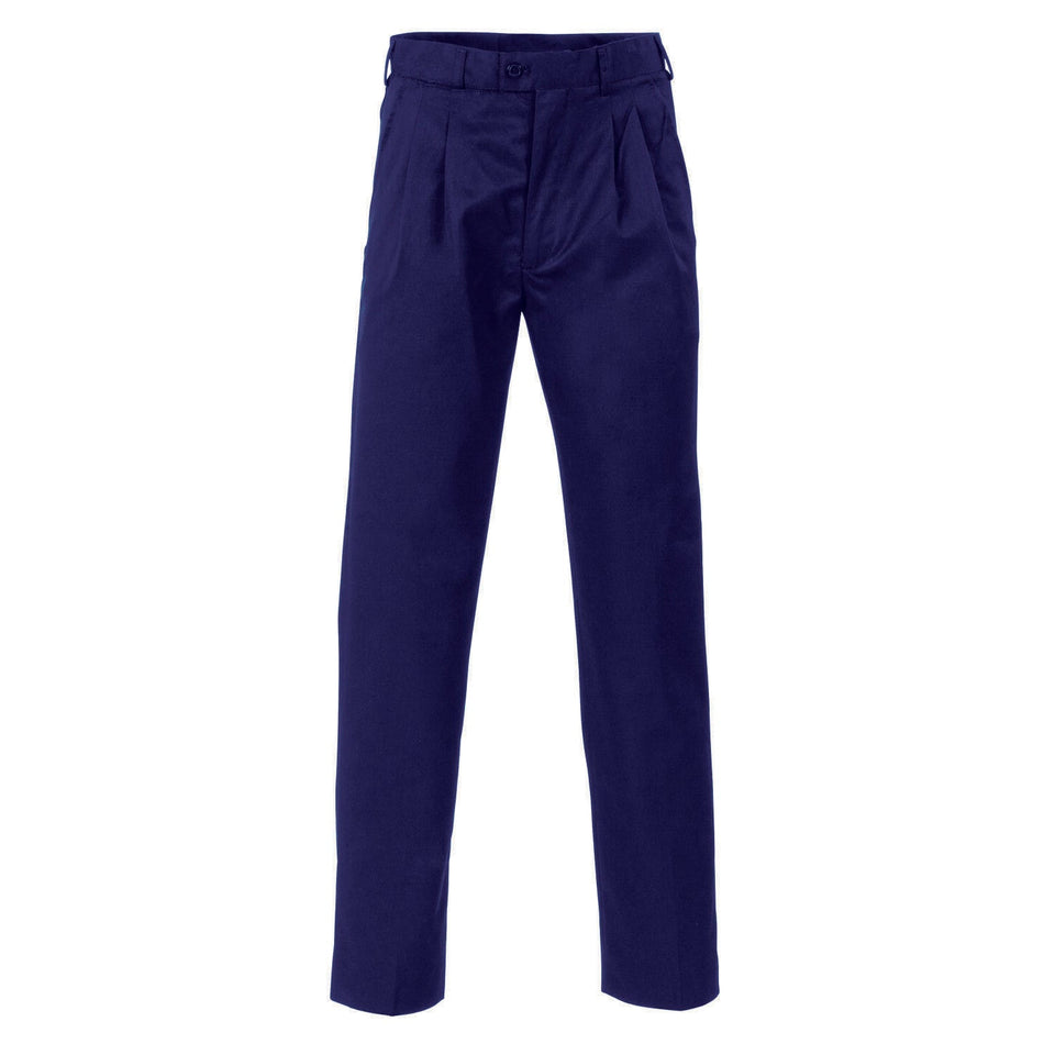 DNC Workwear Mens Mens P/V Pleat Front Pants Flame Retardant Work Comfort 4502