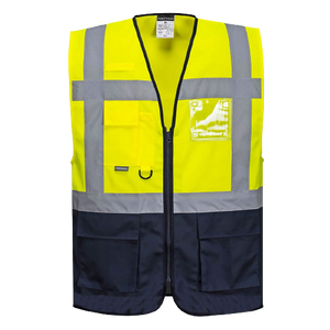 Portwest Brush Fleece Hoodie With Tape Reflective Taped Work Safety B304