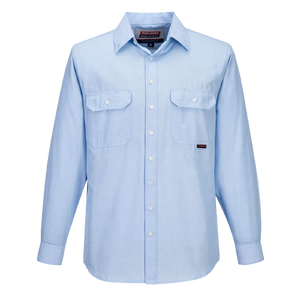 Portwest Sydney Shirt, Long Sleeve, Light Weight Poly Cotton Button Shirt MS868