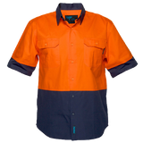 Portwest Hi-Vis Two Tone Regular Weight Short Sleeve Shirt Work Safety MS902