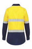 Womens Hard Yakka Hi-Vis Work Shirt KoolGear Vented Taped Tapered Y08220