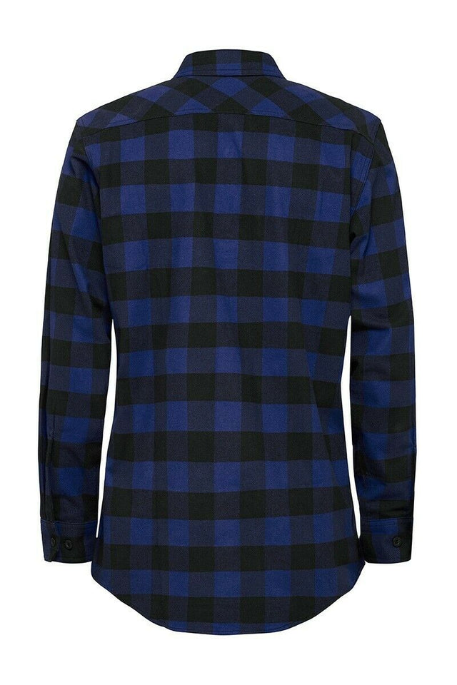 Hard Yakka Check Flannel Long Sleeve Shirt Button Work Hard Fashion Y07295