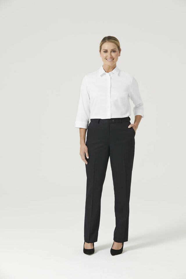 NNT Womens Formal Stretch Twill 3/4 Sleeve Shirt Regular Collar Business CATUFP