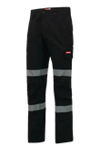 Hard Yakka Canvas Cargo Pant Tough Double Layer Knees Reflective Stretch Y02855