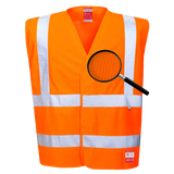 Portwest Hi-Vis Anti Static Vest - Flame Resistant Reflective Work Safety FR71