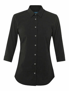 NNT Womens Stretch Cotton Blend 3/5 Sleeve Madem Formal Shirt Business CATU2L