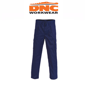 DNC Workwear Mens Polyester Cotton "3 in 1" Cargo Pants Tough Work Casual 1504