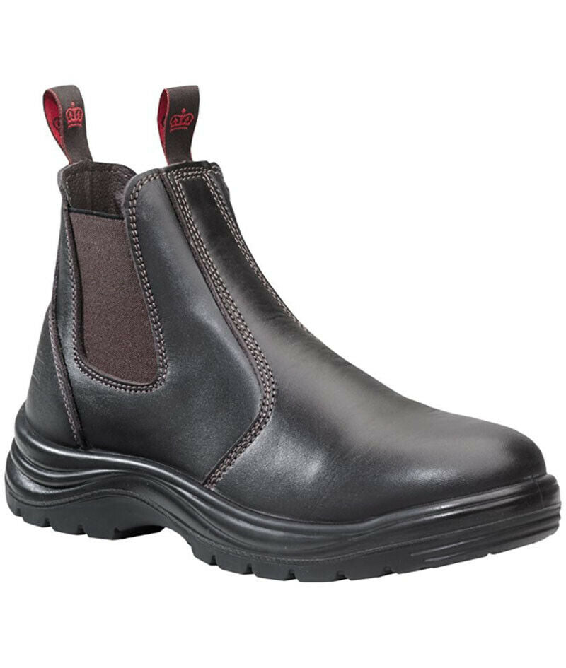 KingGee Mens Flinders Boot Steel Safety Cap Work Boots Comfort PU Midsole K25500