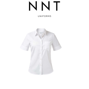 NNT Womens Formal Short Sleeve Textured Twill Shirt Business Comfort CATUFJ