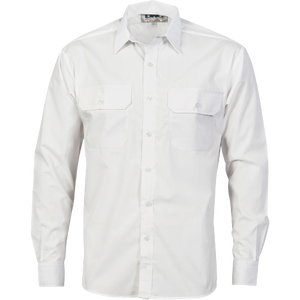 DNC Workwear Mens Polyester Cotton Work Shirt Long Sleeve Business Casual 3212