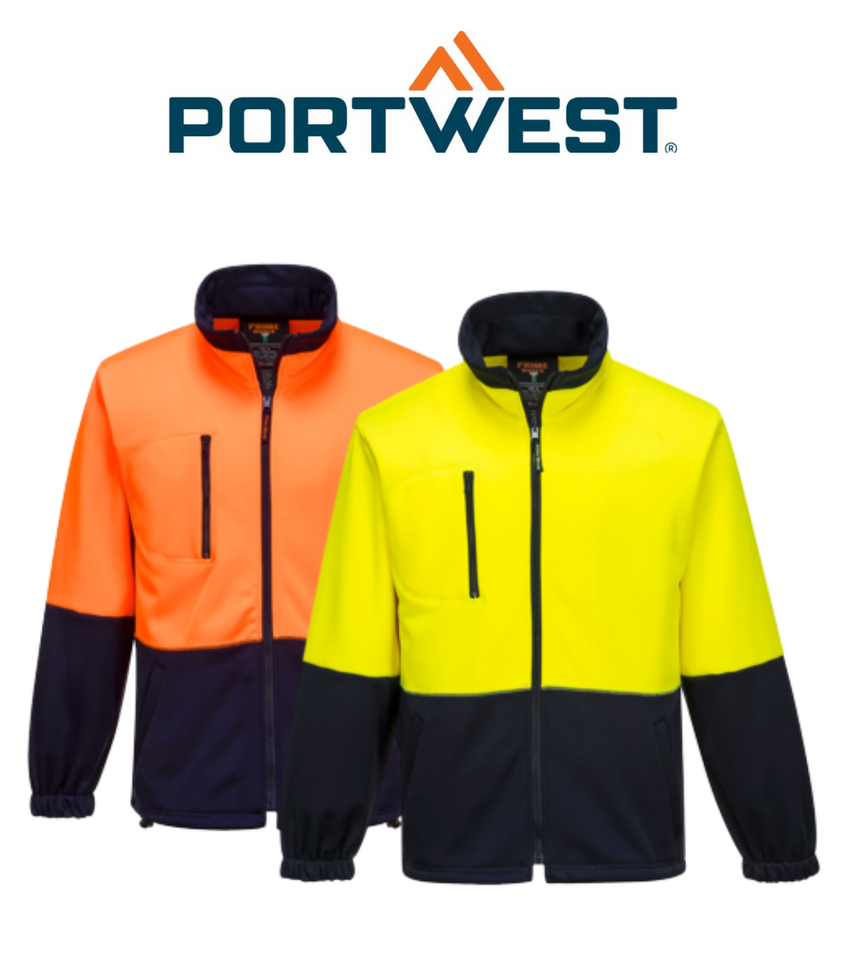 Portwest Mens Water Repellent Fleece Jumper Comfortable Work Safety MH315