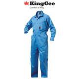 KingGee Mens Summerweight Drill Combination Overall Cotton Work Safety K01240