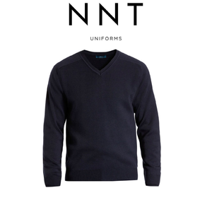NNT Mens Rich Wool Knit Sweater V-Neck Winter Warm Comfort Long Sleeve CATE28