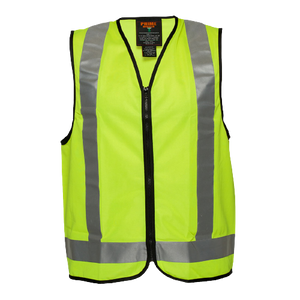 Portwest Day/Night Cross Back Vest Reflective Taped Work Safety MV188