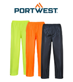 Portwest Mens Classic Adult Rain Pants Lightweight Pant Waterproof Safety S441