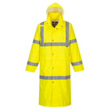 Portwest Hi-Vis Coat 122cm Waterproof Reflective Taped Work Safety H445