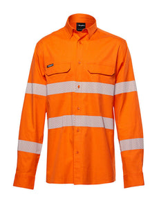 KingGee Mens Workcool Pro Bio Motion Shirt Long Comfy Sleeve Work Safety K54031