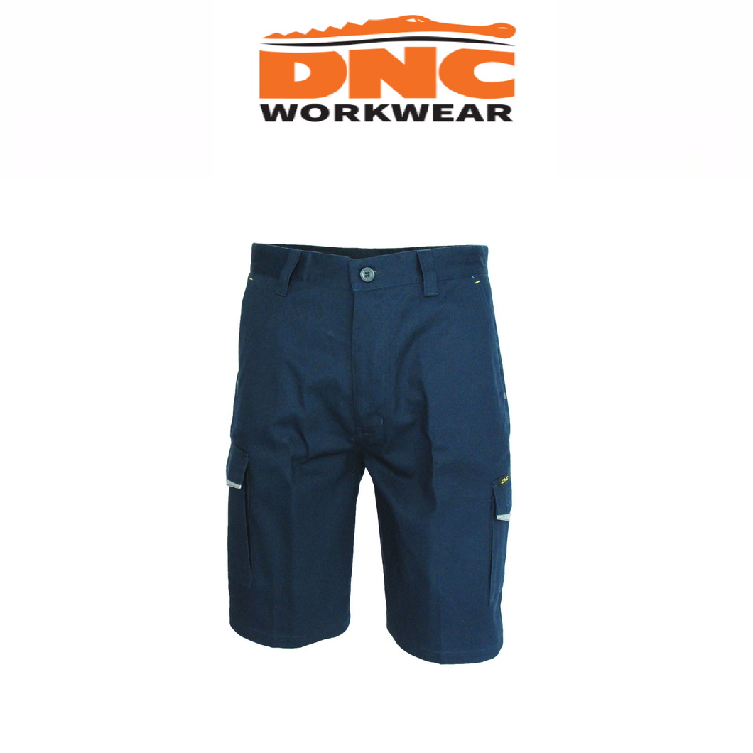 DNC Workwear Mens Ripstop Cargo Shorts Lightweight Tough Pants Work Safety 3381