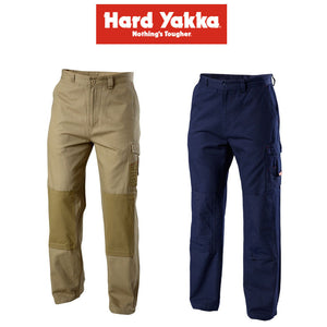 Mens Hard Yakka Legends Light Weight Cotton Pants Tough Cordura Strength Y02906