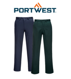Portwest Straight Leg Pants Comfortable Button Belt Pant MW703