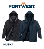 Portwest Mens Huski Everest Polar Fleece Jacket Lightweight Waterproof K4039