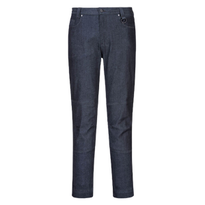 Portwest Denim Slim fit Stretch Work Pants Comfort 6 Pocket Tapered Pant MP702