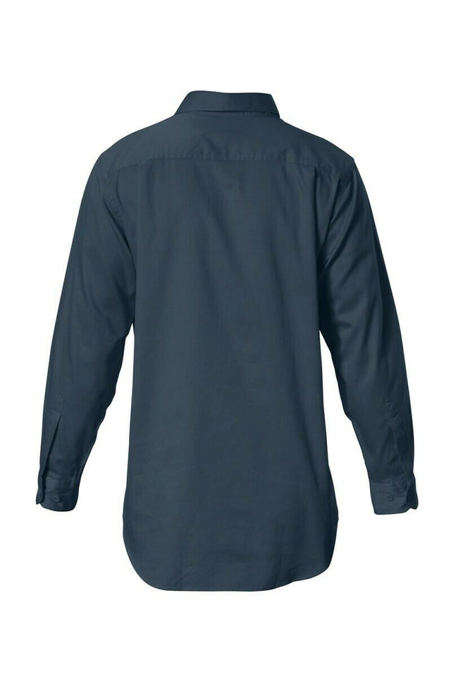 Hard Yakka Cotton Drill Long Sleeve Closed Front Shirt Y07530