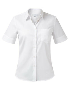 NNT Womens Formal Short Sleeve Textured Twill Shirt Business Comfort CATUFJ