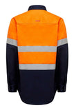 Hard Yakka Core Hi-Vis Safety Cotton Drill Pocket Taped Work Shirt Y04610