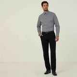 NNT Mens Avignon Gingham Checked Long Sleeve Shirt Casual Fit Business CATJDF