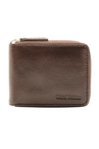Hard Yakka Leather Zip Wallet RFID Secure Card Slots Inner Slip Pockets Y22378