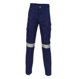 DNC Workwear Mens Cotton Drill Cargo Pants Hi-Vis Flame Retardant Work 3319