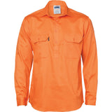 DNC Workwear Close Front Cotton Drill Long Sleeve ShirtFlame Retardant 3204