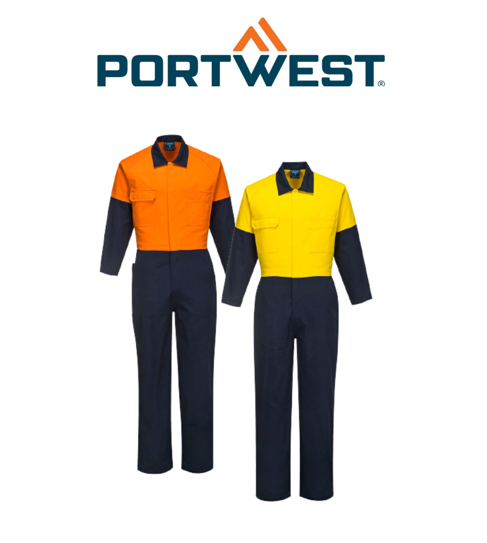 Portwest Regular Weight Combination Coveralls Reflective Taped Work Safety MW931