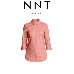 NNT Womens 3/4 Sleeve Mademmoiselle Formal Shirt Side Splits Business CATU5K