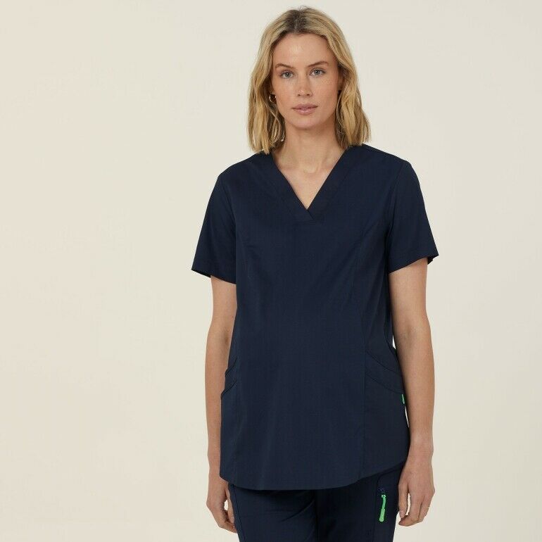 NNT Uniform Womens Next Gen Anti Bacterial Maternity Scrub Top V Neck CATULJ