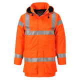 Portwest Mens Bizflame Rain Hi-Vis Multi Lite Jacket Flame Resistant Lining S774