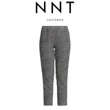NNT Womens Textured Tweed Elastic Slim Pants Waistband Hidden Zip Pant CAT3NW