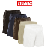 Stubbies Ruggers Mens Long Leg Shorts Draw Cord Cotton Comfort Work SE214H