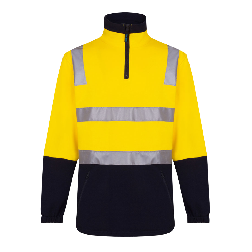 Portwest Cotton Brush Fleece Jumper with Tape Reflective Safety MF615