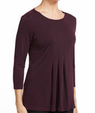 NNT Womens 3/4 Sleeve T-Top  Pleat Front Stretch Matt Jersey Comfort CATU7D