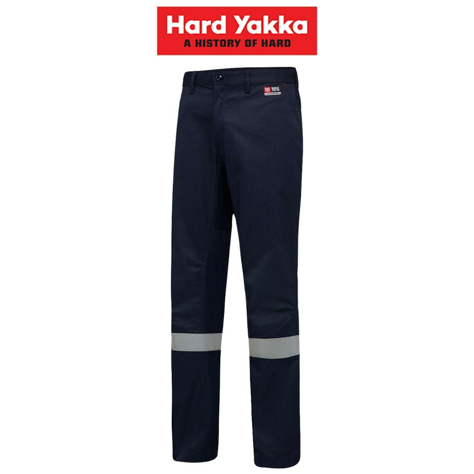 Mens Hard Yakka Work FR Pants Sheildtec Fire Resistant Cargo Tape Safety Y02770