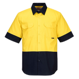 Portwest Hi-Vis Two Tone Regular Weight Short Sleeve Shirt Work Safety MS902