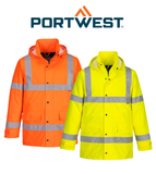 Portwest Hi-Vis Traffic Jacket 2 Tone Reflective Tape Work Safety S460